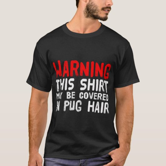 Lustiger Mops - Voller Mopshaare T-Shirt (Vorderseite)