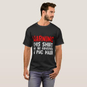 Lustiger Mops - Voller Mopshaare T-Shirt (Vorne ganz)
