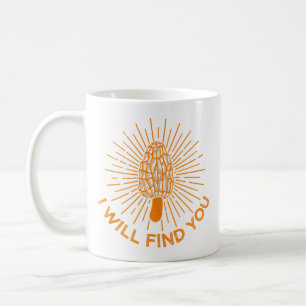 Lustiger Morchel-Pilz Cooler Pilz-Jagd Kaffeetasse