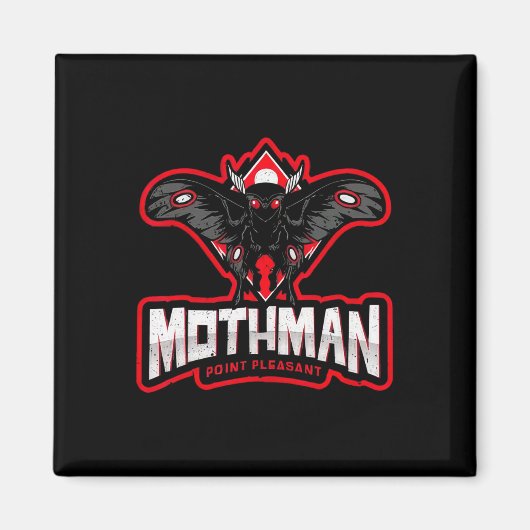 Lustiger Mothman Point Pleasant _1 Magnet (Vorne)