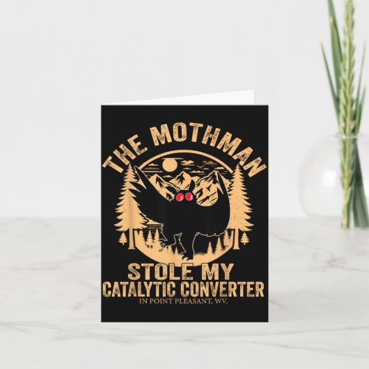 Lustiger Mothman stahl Katalysator Mothman Karte (Vorderseite)