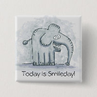 Lustiger motivierend Elefant ist heute Smileday