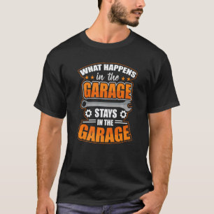 Lustiger Motorrad LKW Garage Auto Mechaniker T-Shirt