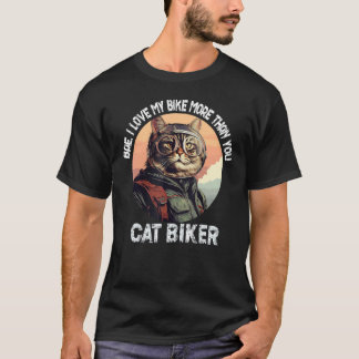Lustiger Motorradfahrer Mann Biker für Frauen Bike T-Shirt