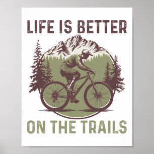 Lustiger Mountainbike Mountainbiker Fahrer Mtb Ber Poster