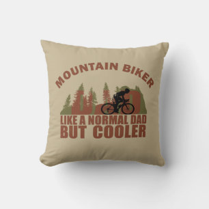 Lustiger Mountainbike-Vater Kissen