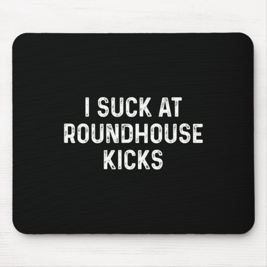 Lustiger Muay-Thai-Kickboxen-Rundkick  Mousepad (Vorne)