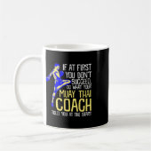 Lustiger Muay-Thai-Trainer-Boxdesign  Kaffeetasse (Links)