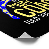 Lustiger Muay-Thai-Trainer-Boxdesign Poster (Ecke)