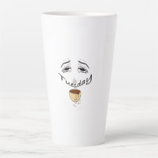 Lustiger müder Dienstag Kaffeebecher - Erschöpfter Milchtasse