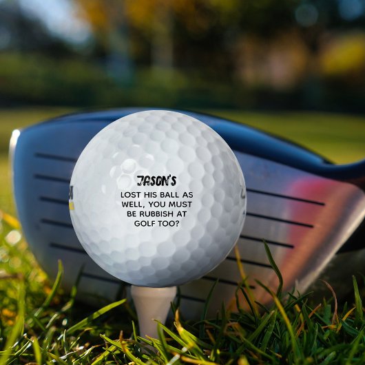 Lustiger Müll beim Golf Personalized Golfbälle