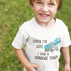 Lustiger "Müllwagen-Fan" für Kinder Baby T-shirt