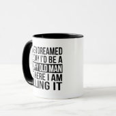 Lustiger mürrischer alter Mann Kaffeetasse | Gesch (Vorderseite Links)