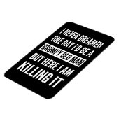 Lustiger mürrischer alter Mann Magnet | Geschenk f (Linke Seite)