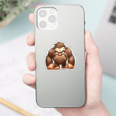 Lustiger mürrischer Bigfoot-Aufkleber | Sasquatch- Aufkleber (Telefon)