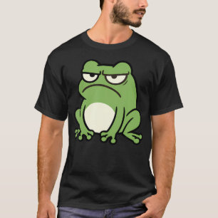 Lustiger mürrischer Frosch Kröte Tier T-Shirt