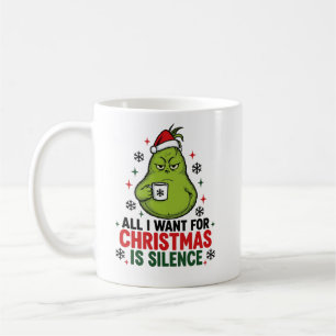 Lustiger mürrischer grüner Monster Alles was ich z Kaffeetasse
