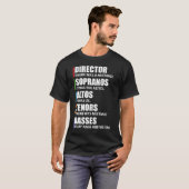 Lustiger Musik-Chor-singenchor scherzen T-Shirt (Vorne ganz)