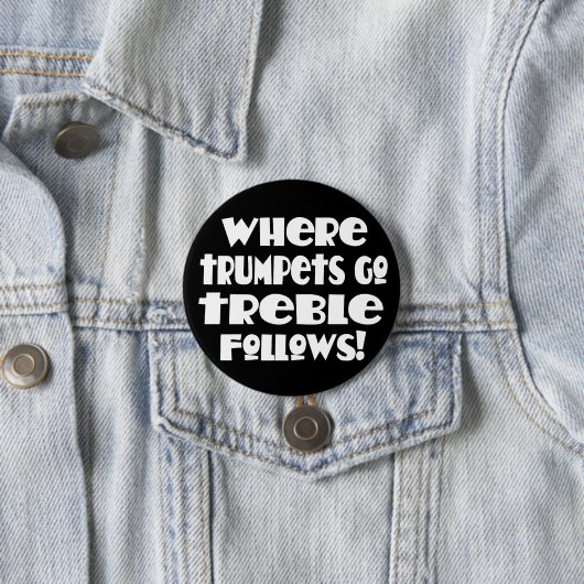 Lustiger Musik-Trompete-Knopf Button (Beispiel)