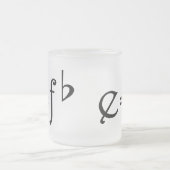 Lustiger Musik-Witz Mattglastasse (Mittel)