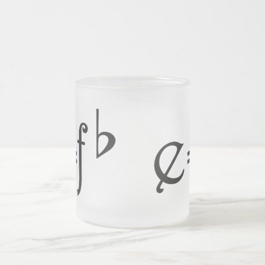 Lustiger Musik-Witz Mattglastasse (Mittel)