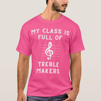 Lustiger Musiklehrer Noten retro Junge T-Shirt
