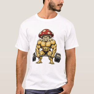 Lustiger muskulöser Pilz - Bodybuilding-Gym T-Shirt