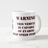 Lustiger Mutter Trucker Jumbo Becher! Jumbo-Tasse (Vorderseite Rechts)