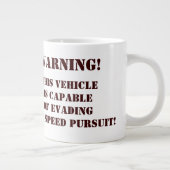 Lustiger Mutter Trucker Jumbo Becher! Jumbo-Tasse (Rechts)