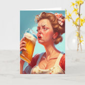 Lustiger Muttertag Karte (Gelbe Blume)