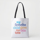 Lustiger Muttertag Lieblingskind Tasche (Vorderseite)