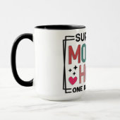 Lustiger Muttertag Überlebende Mutterschaft Tasse (Links)