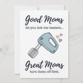Lustiger Muttertagsgrußkarte zum Ablecken der Schl Dankeskarte