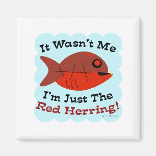 Lustiger Mysterium-Rotfisch Magnet