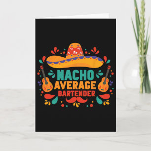 Lustiger Nacho Durchschnittlicher Rtender Cinco De Karte