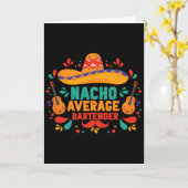 Lustiger Nacho Durchschnittlicher Rtender Cinco De Karte (Gelbe Blume)