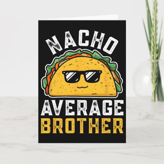 Lustiger Nacho-Durchschnittsbruder Cinco De Mayo M Karte (Vorderseite)