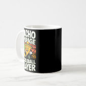 Lustiger Nacho-Durchschnittspickleballspieler mexi Kaffeetasse (Vorderseite Links)