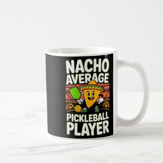 Lustiger Nacho-Durchschnittspickleballspieler mexi Kaffeetasse (Rechts)