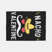 Lustiger Nacho Valentinstag Mexikanischer Valentin Fleecedecke (Vorderseite (Horizontal))