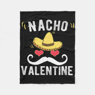 Lustiger Nacho Valentinstag Mexikanischer Valentin Fleecedecke