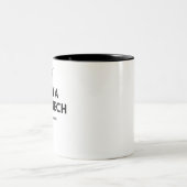 Lustiger Nageltech-Schwarzweiss-niedliches Zweifarbige Tasse (Mittel)