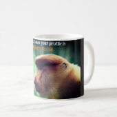 Lustiger Nasenaffe Kaffeetasse (VorderseiteRechts)