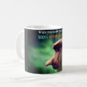 Lustiger Nasenaffe Kaffeetasse (Vorderseite Links)