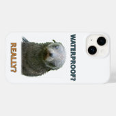 Lustiger nasser Seehundwelpe Case-Mate iPhone Hülle (Rückseite (Horizontal))
