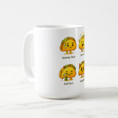 Lustiger Nationaler Taco-Tag-Kaffeebecher Kaffeetasse (Vorderseite Links)