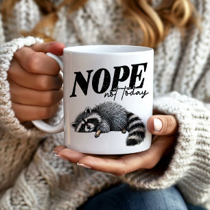 Lustiger Nein Nicht Heute Müder Waschbär Kaffeetasse