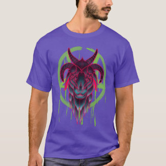 Lustiger Neon-Baphomet T-Shirt