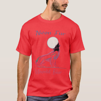 Lustiger Neon-Werwolf T-Shirt