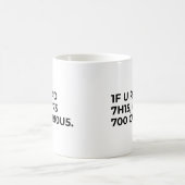 Lustiger nerdiger Codespruch Kaffeetasse (Mittel)